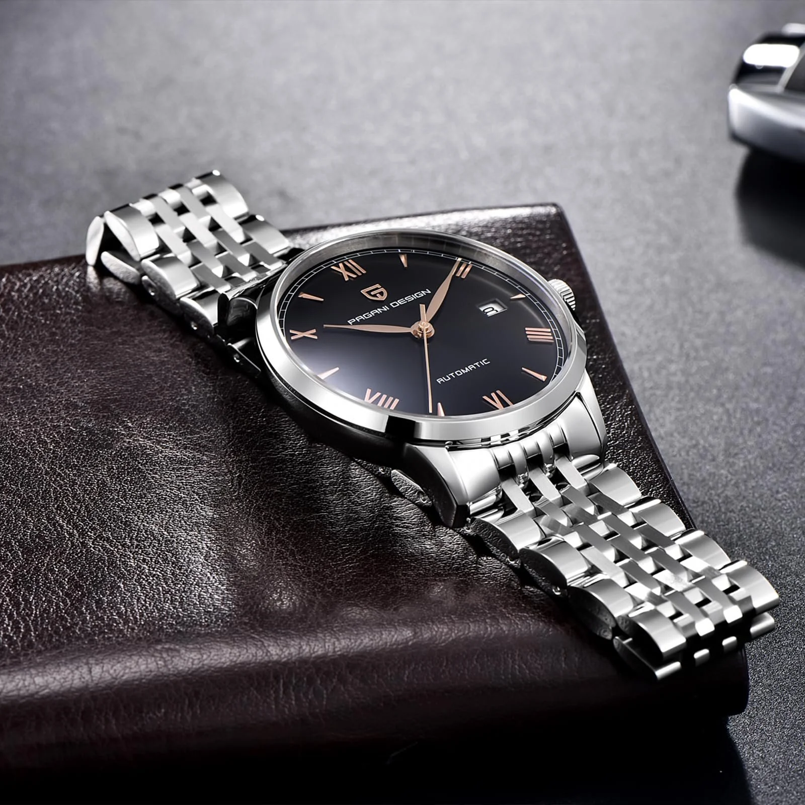 Автоматичний годинник Pagani Design 40 мм, японський механізм NH35, синтетичне сапфірове скло, фото №4 Автоматичний годинник Pagani Design 40 мм, японський механізм NH35, синтетичне сапфірове скло, фото №4