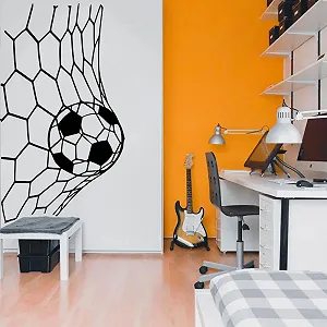 Наклейка настінна Футбольні ворота з сіткою вінілова DIY самоклеюча - Фото 1