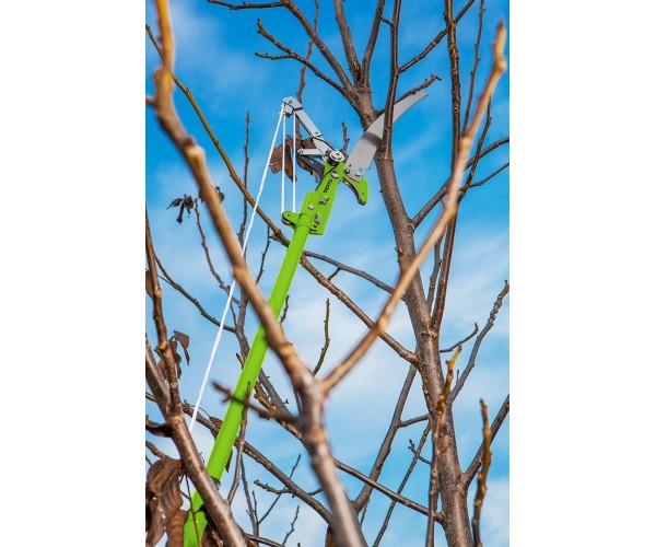 Verto Сучкоріз висотний з ножівкою контактний храповий механізм d 30мм сумісний зі штангою телескопічною 15g261, фото №2 Verto Сучкоріз висотний з ножівкою контактний храповий механізм d 30мм сумісний зі штангою телескопічною 15g261, фото №2