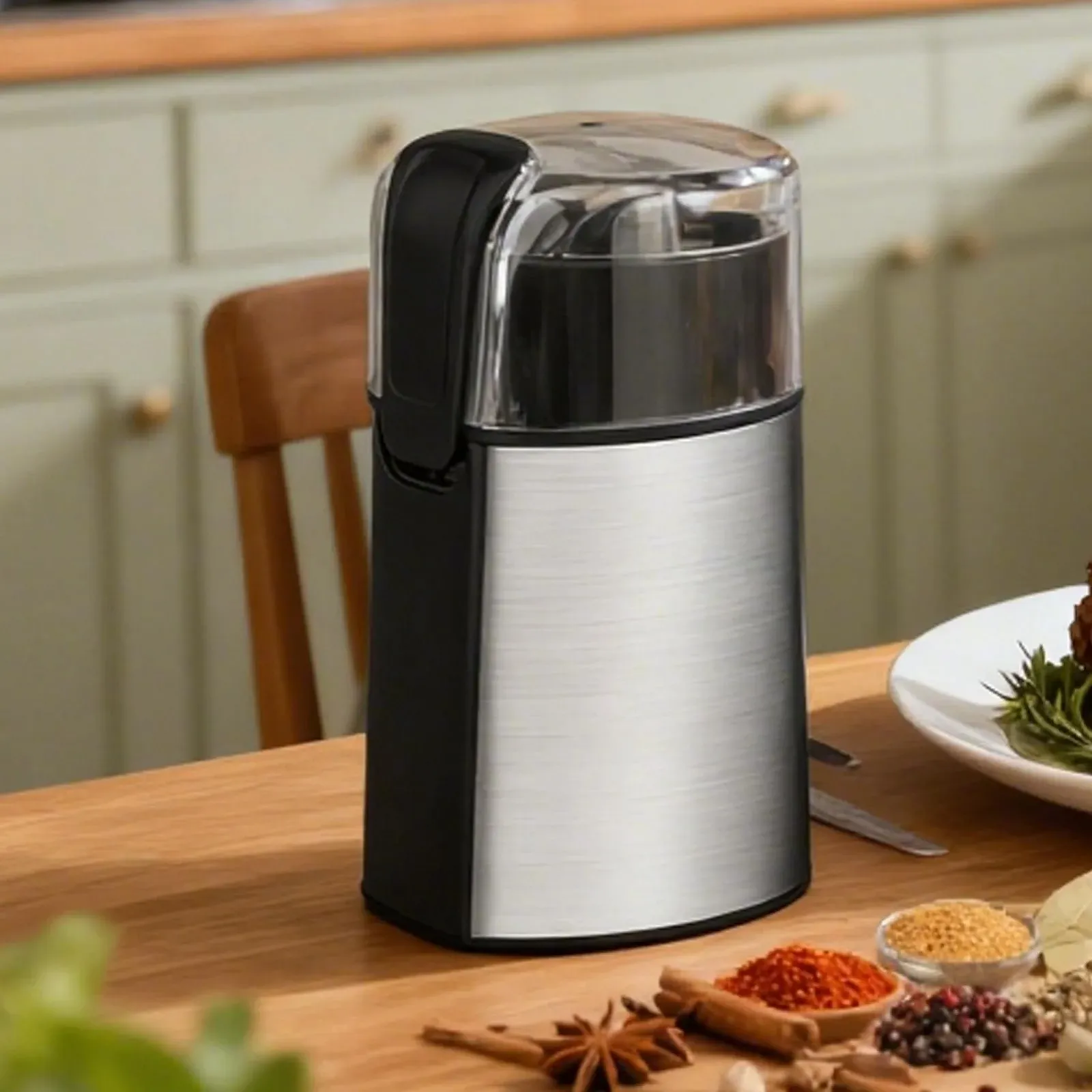 Электрическая кофемолка Kitchen Aid 280 Вт для специй, перца чили, приготовления пищи, орехов, бобов мунг, красного цвета, фото №3 Электрическая кофемолка Kitchen Aid 280 Вт для специй, перца чили, приготовления пищи, орехов, бобов мунг, красного цвета, фото №3