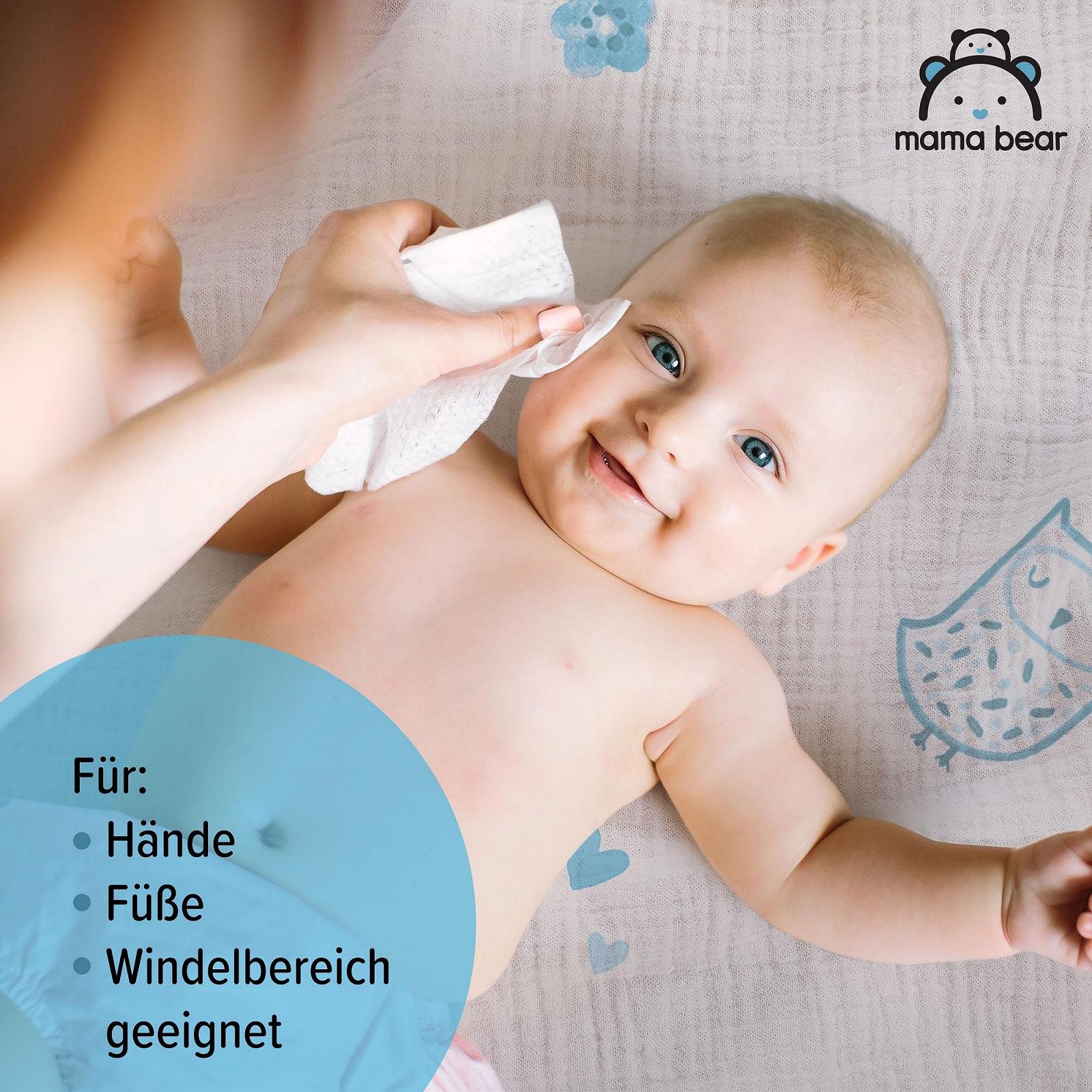 Влажные салфетки Mama Bear Ultra Sensitive 18 упаковок (1080 салфеток - 100% биоразлагаемые), фото №5