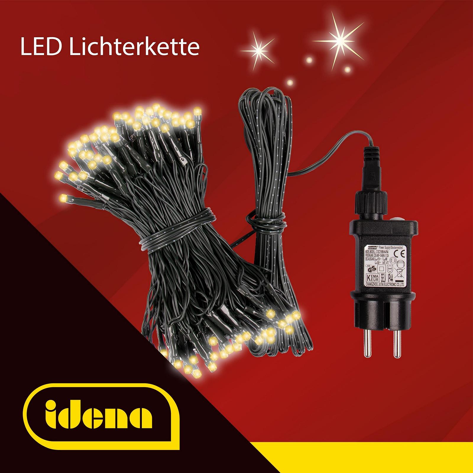 Гирлянда LED Idena 31805, 200 LED, ультра теплый белый, фото №3