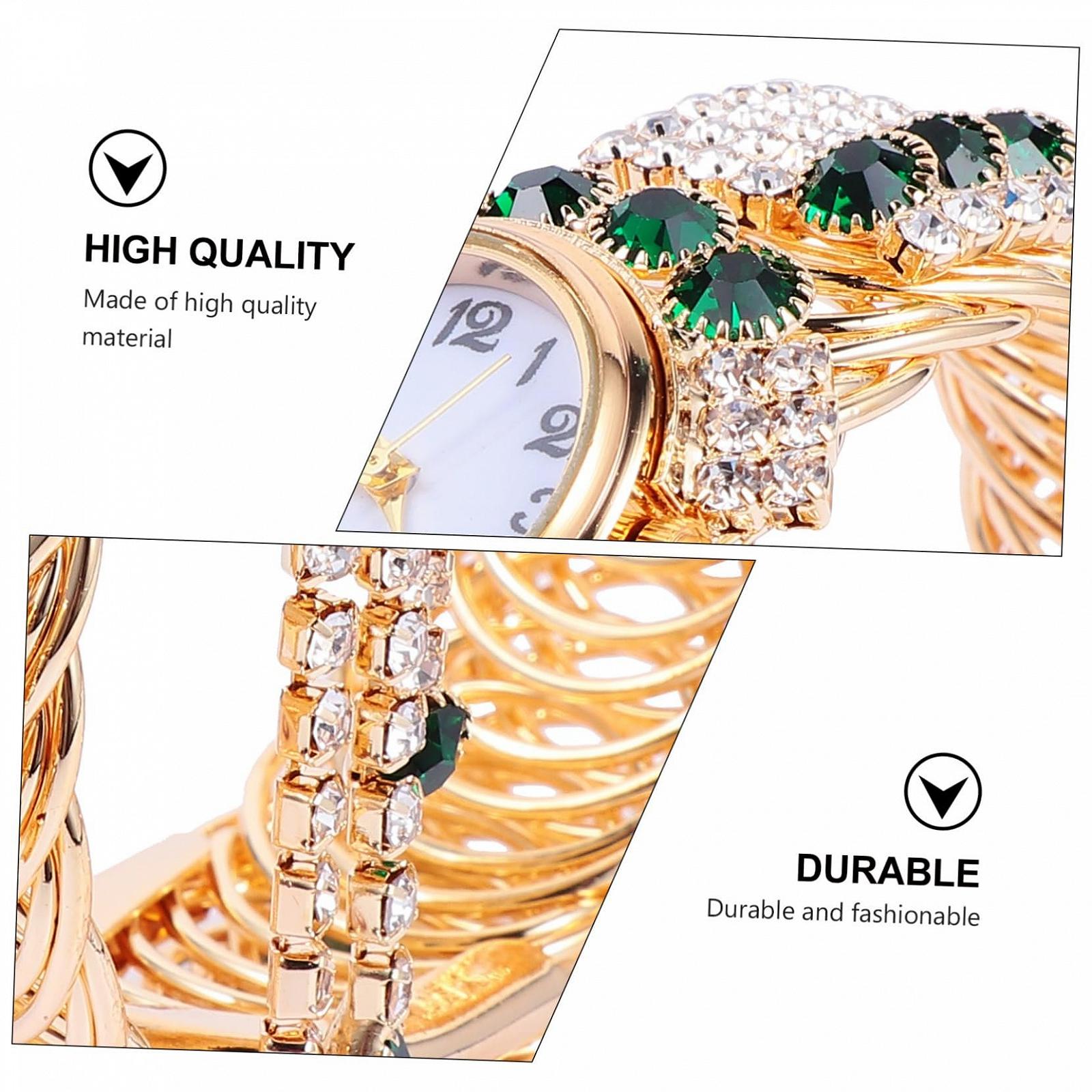 Годинник жіночий PartyKindom з браслетом, кварцовий механізм, синій сплав, фото №3