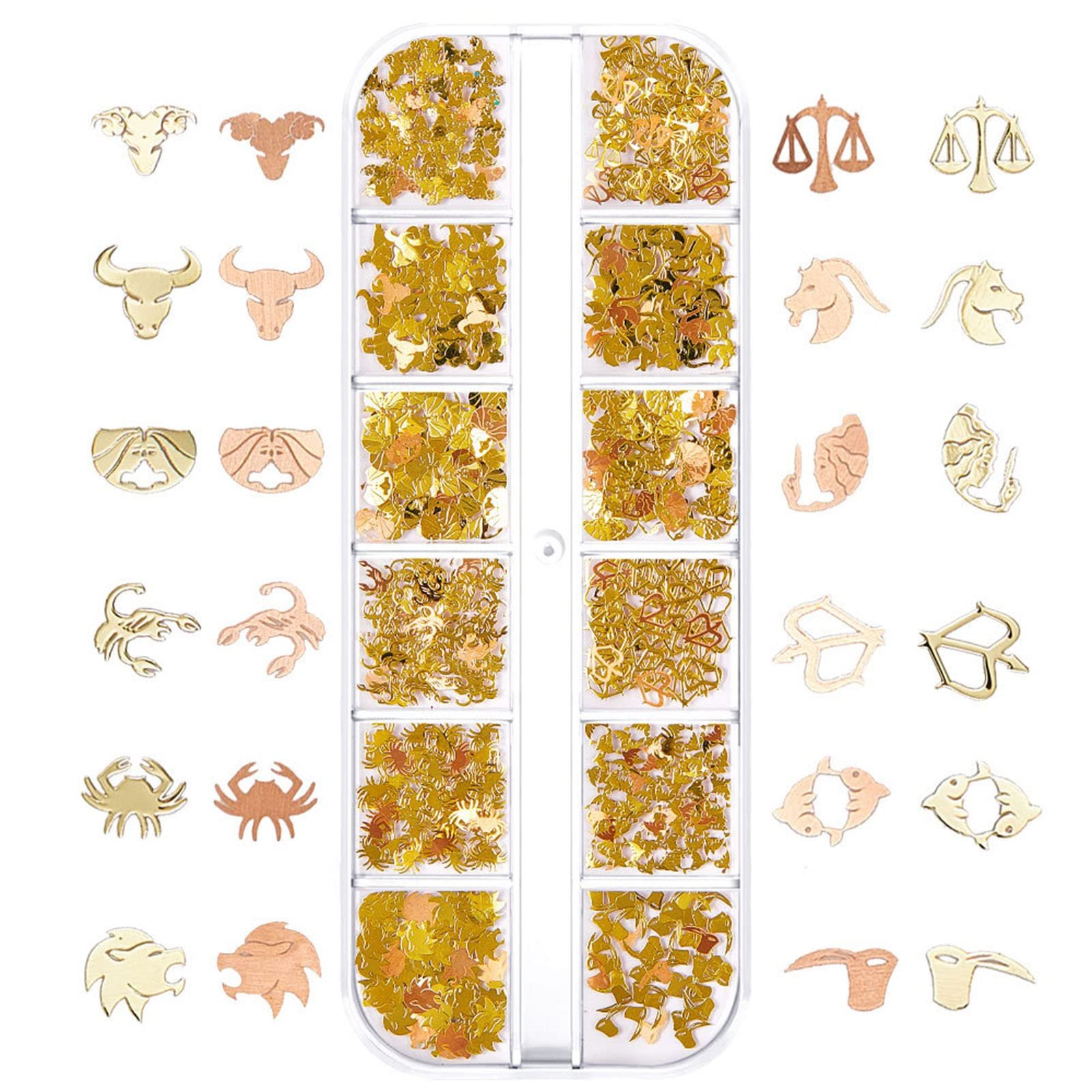 Набор украшений для ногтей из сплава, 600 шт., фото №1