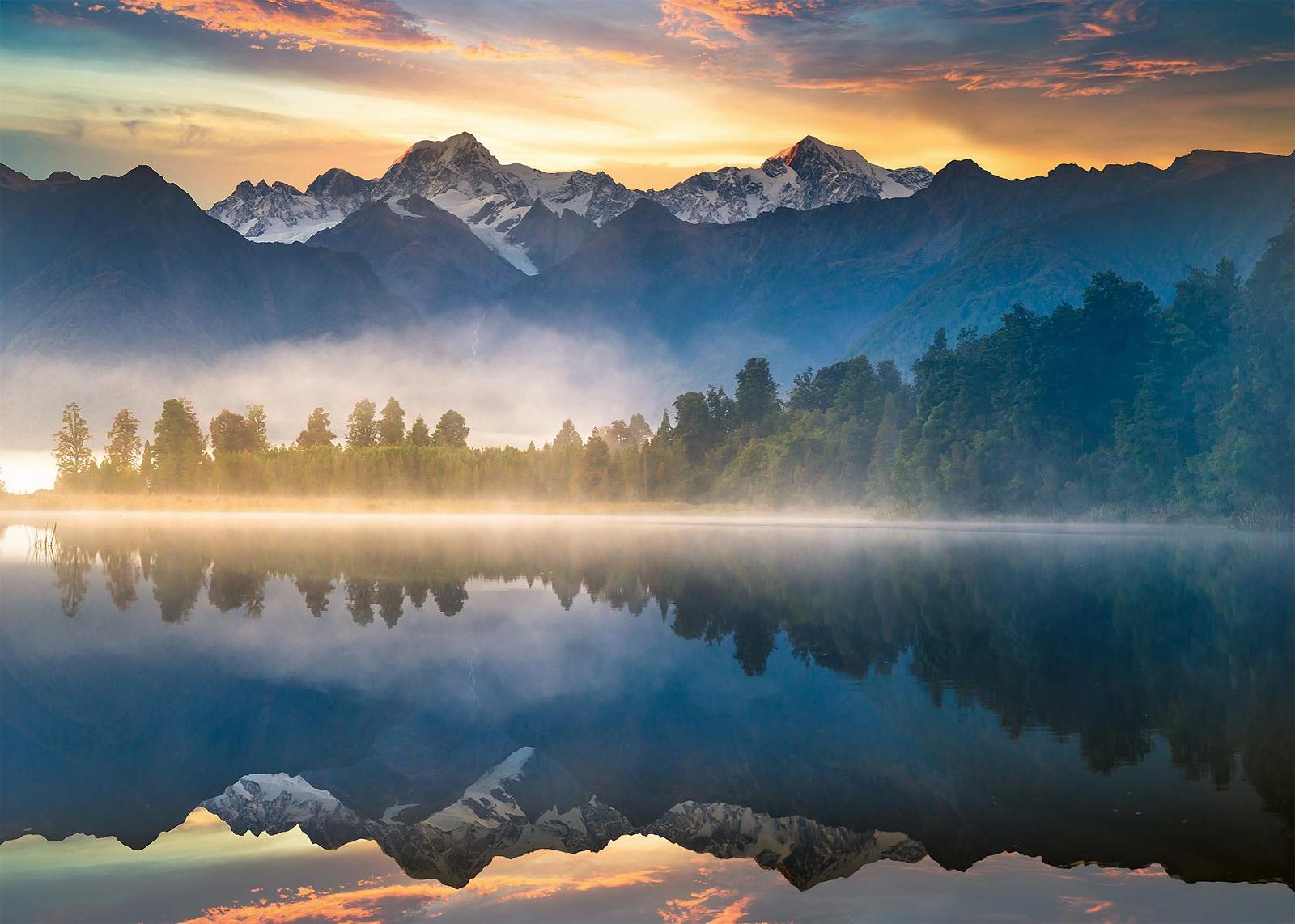 Пазл Ravensburger 12000356 Sunrise Over Lake Matheson 1000 деталей Amazon Special Edition, фото №1 Пазл Ravensburger 12000356 Sunrise Over Lake Matheson 1000 деталей Amazon Special Edition, фото №1