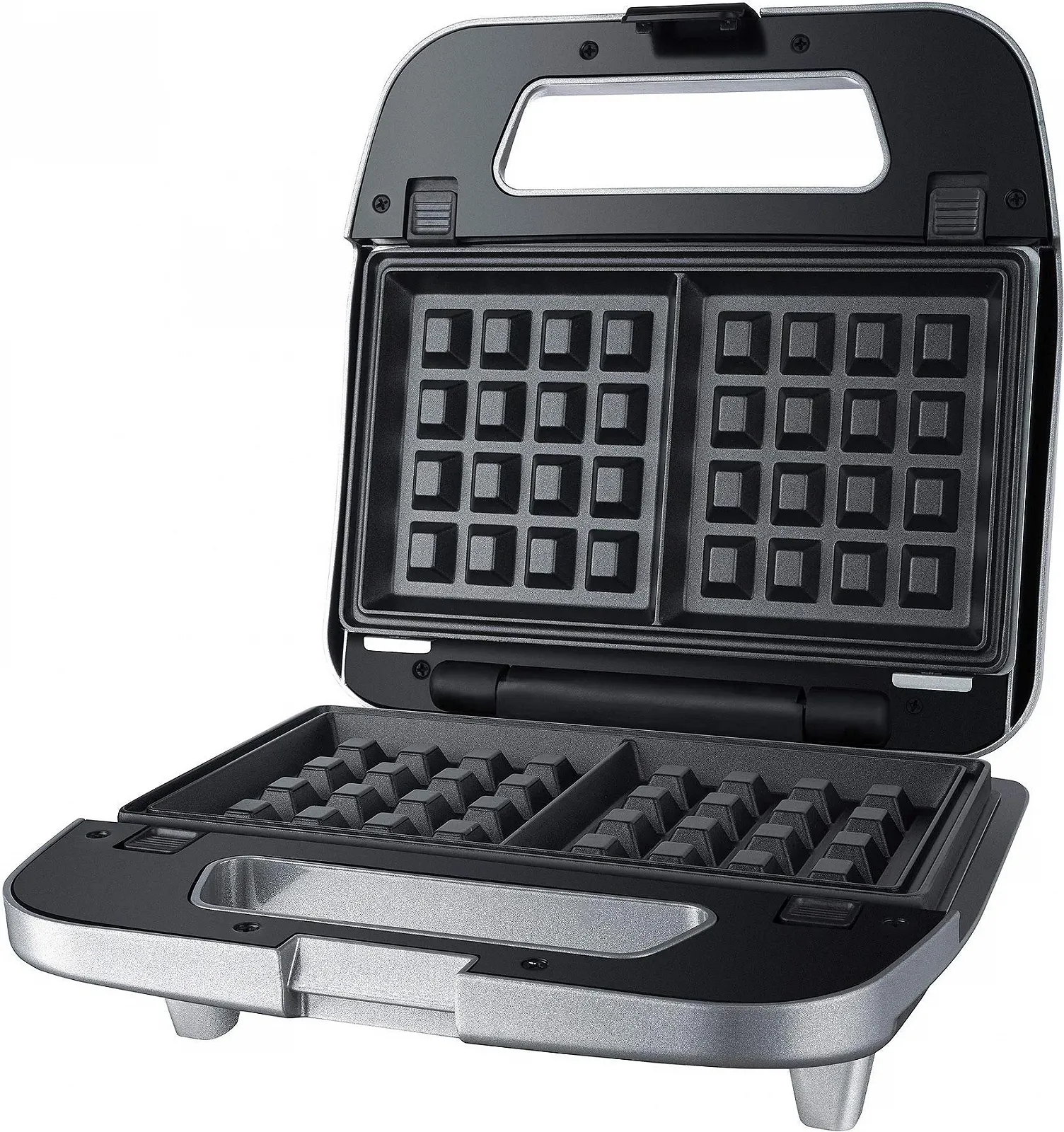 Сендвічниця Steba SG 65, набір 3 в 1, антипригарні пластини, 750 Вт, сірий/нержавіюча сталь, фото №7