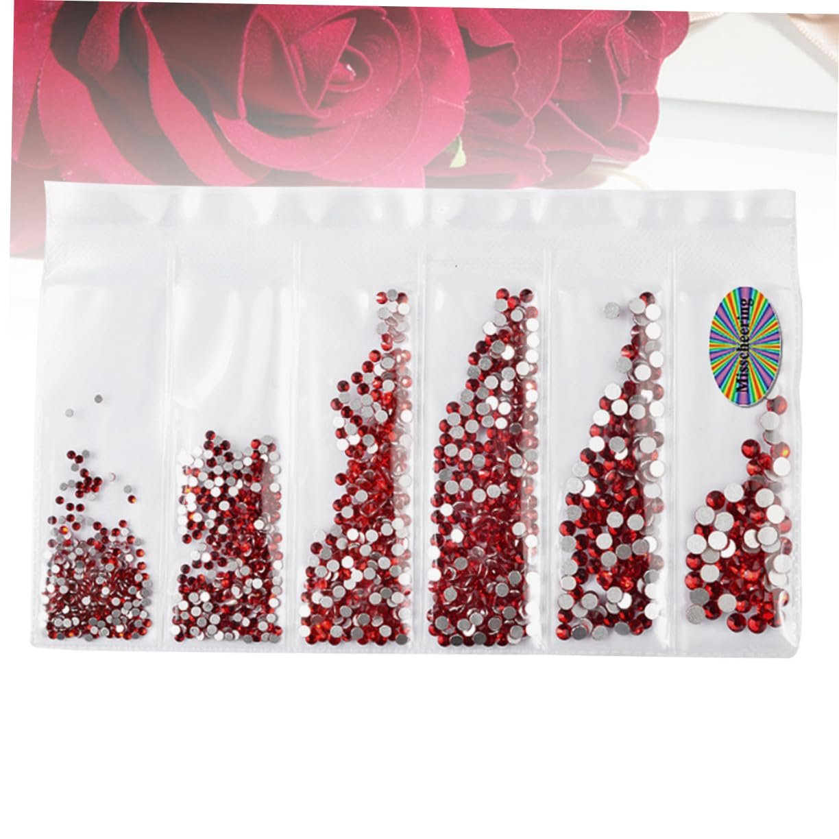 Стрази Червоний OUNONA 1364 шт., фото №9