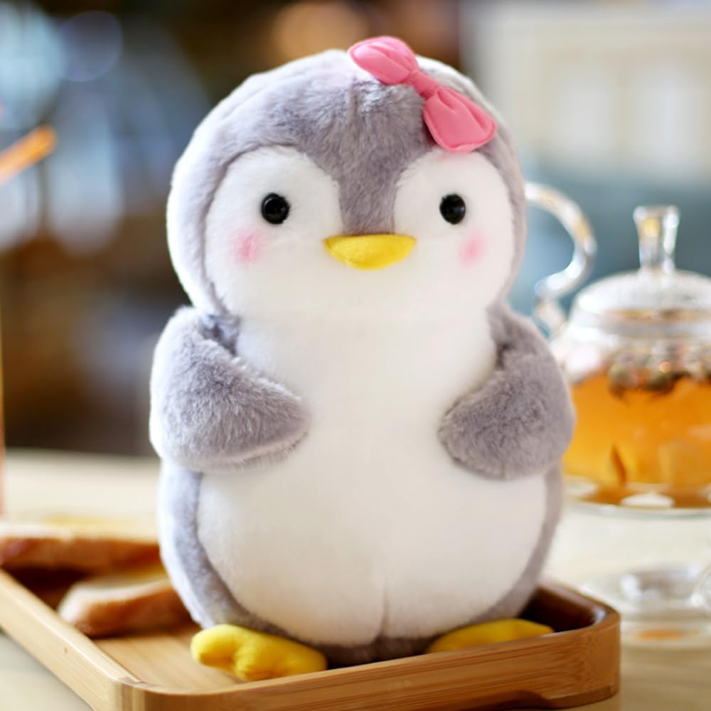 Плюшевая Игрушка KBIBCK Пингвин с Бантиком 25 см Розовый, фото №2