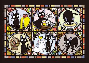 Пазл Studio Ghibli Kiki's Delivery Service Jiji Stained Glass 208 элементов 18.2x25.7 см - Фото 1