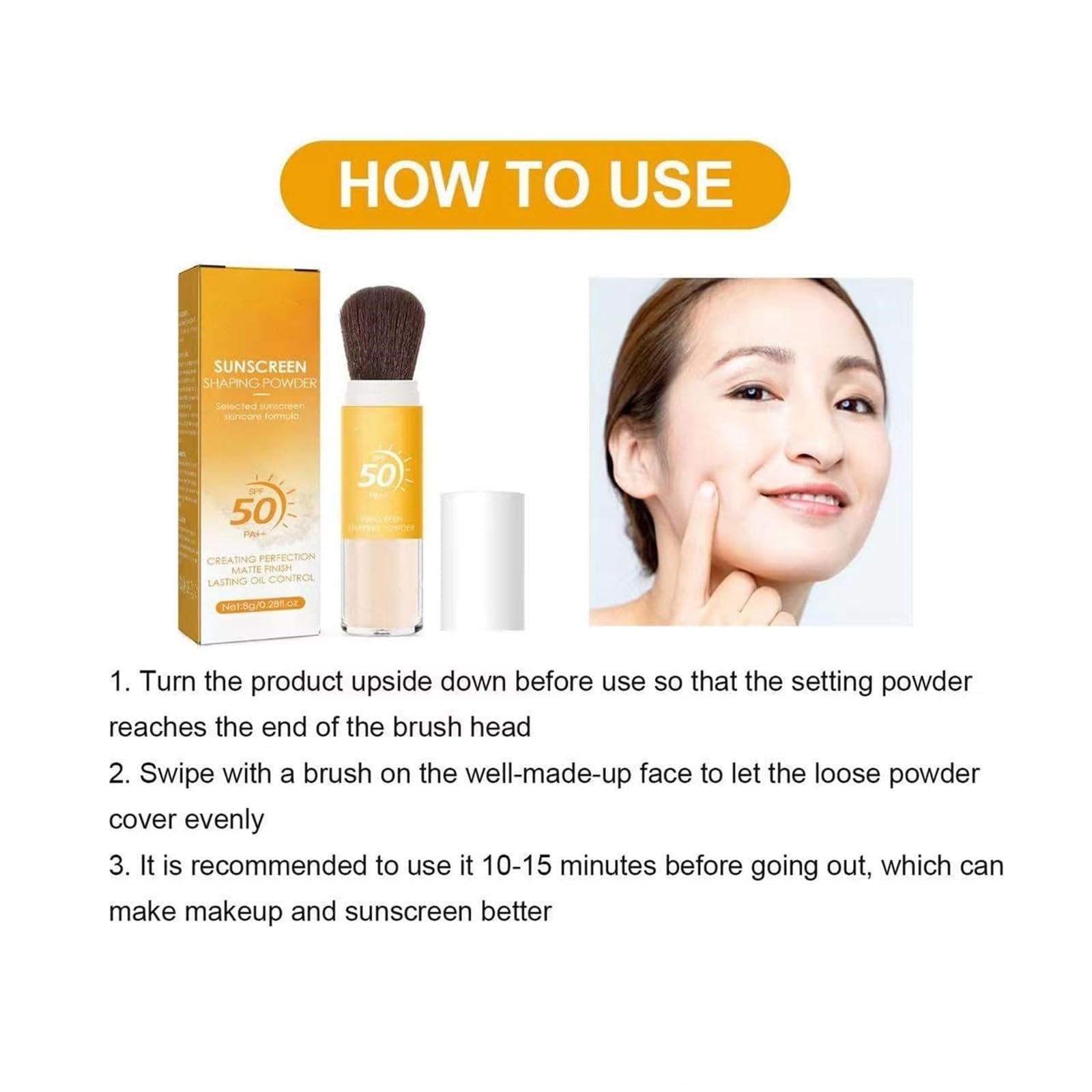 Пудра Siapodan Мінеральна Сонцезахисна SPF 50 Фіксуюча Транслюцентна, фото №5