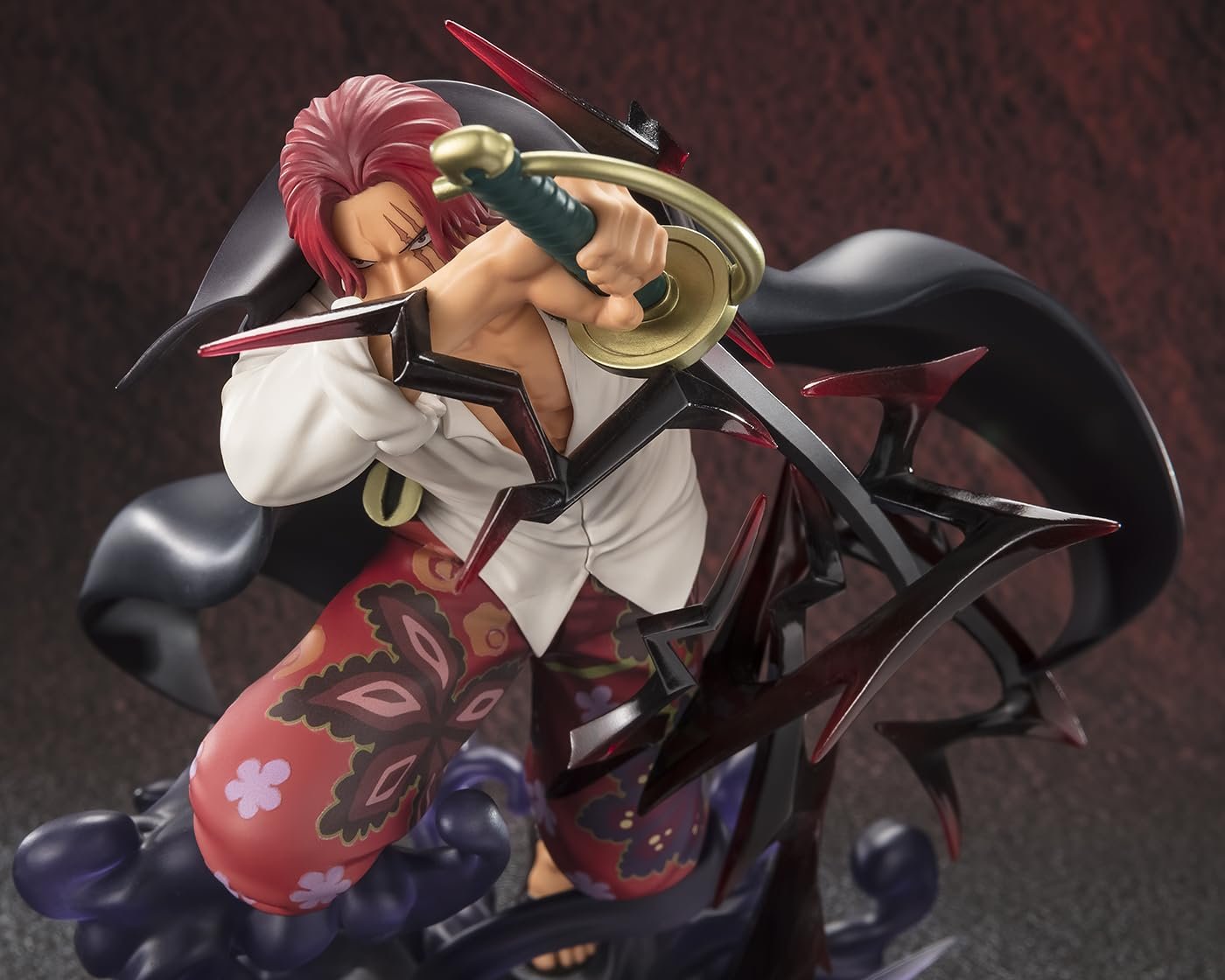 Статуетка ПВХ TAMASHII NATIONS One Piece Figuarts Zero Extra Battle Шанкс Божественний Відхід 20 см, фото №5