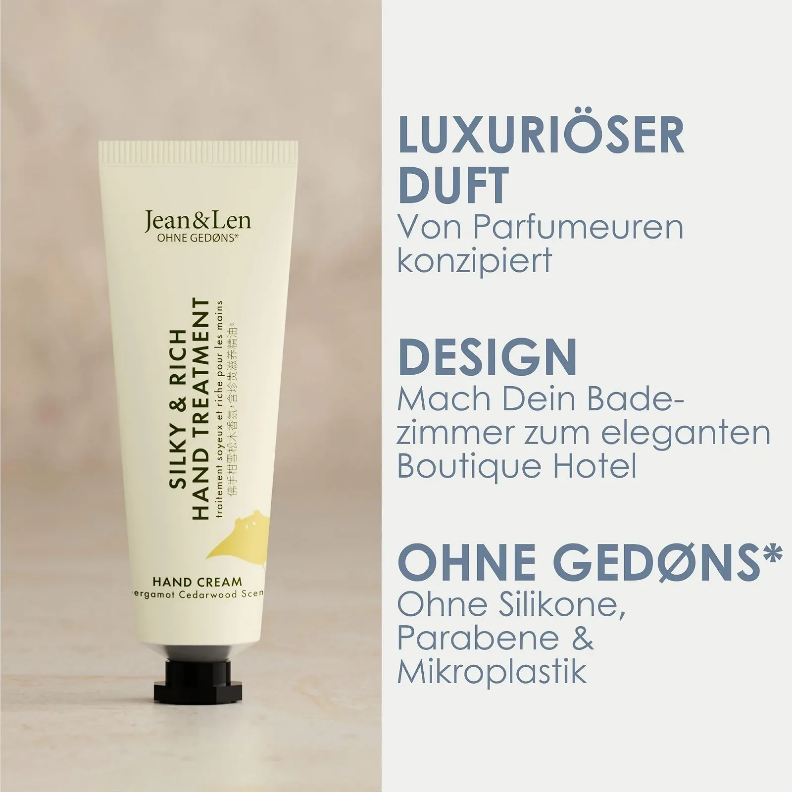 Крем для рук Jean & Len Mini Silky & Rich Bergamot & Cedarwood, 30 мл, фото №2