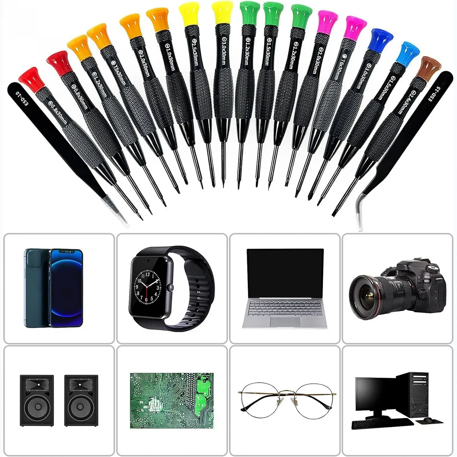 Набір викруток Tczecoo 18 штук міні прецизійний механічний, фото №3