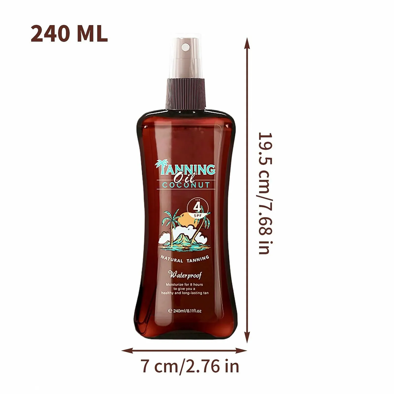 Крем для автозасмаги Зволожуючий Натуральний для тіла 240 мл, фото №5