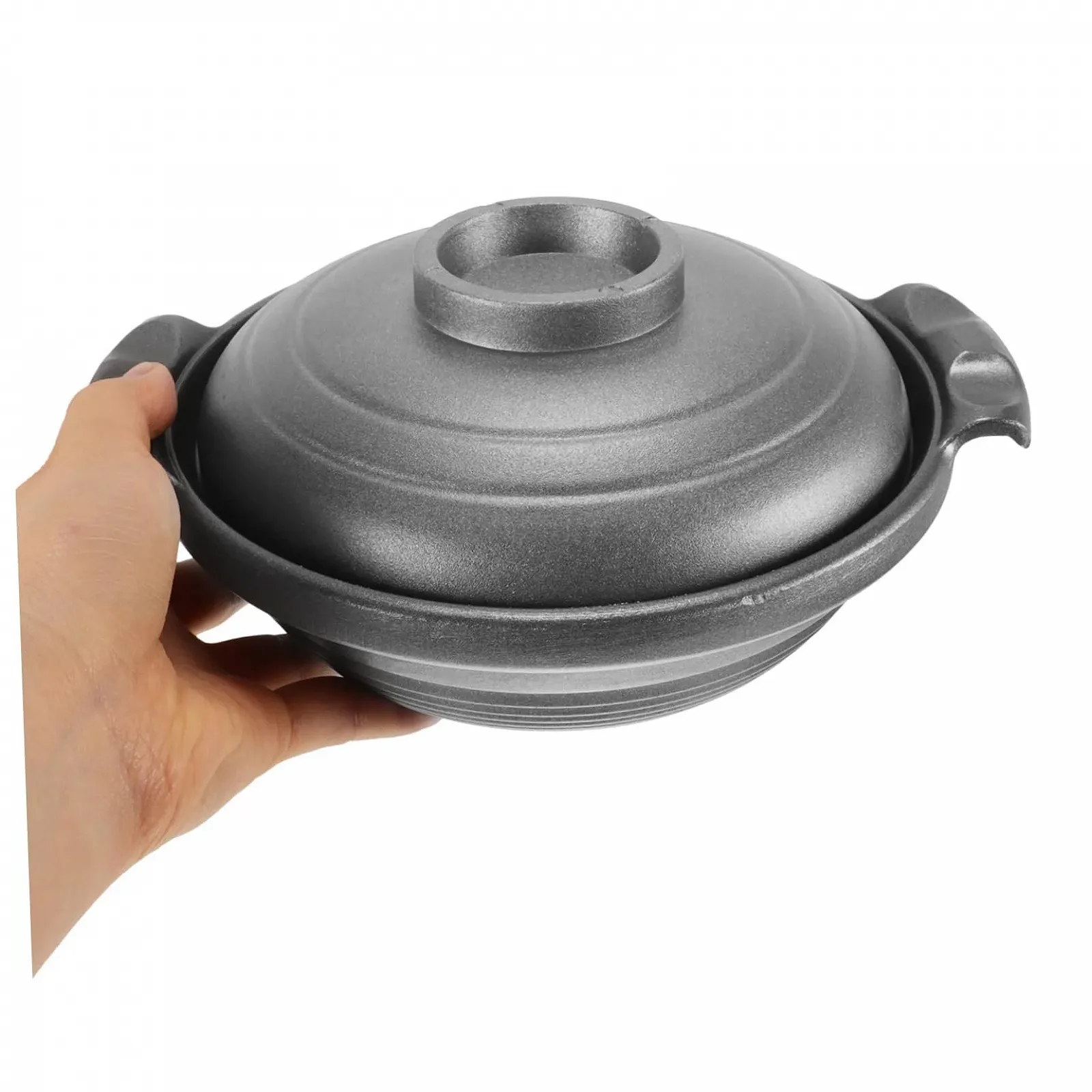 Кастрюля для тушения VALICLUD керамическая с двойной ручкой антипригарная, фото №5