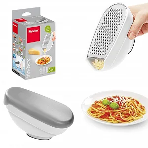 Терка Metaltex 199709080 з контейнером, пластик, нержавіюча сталь, звичайна - Фото 1