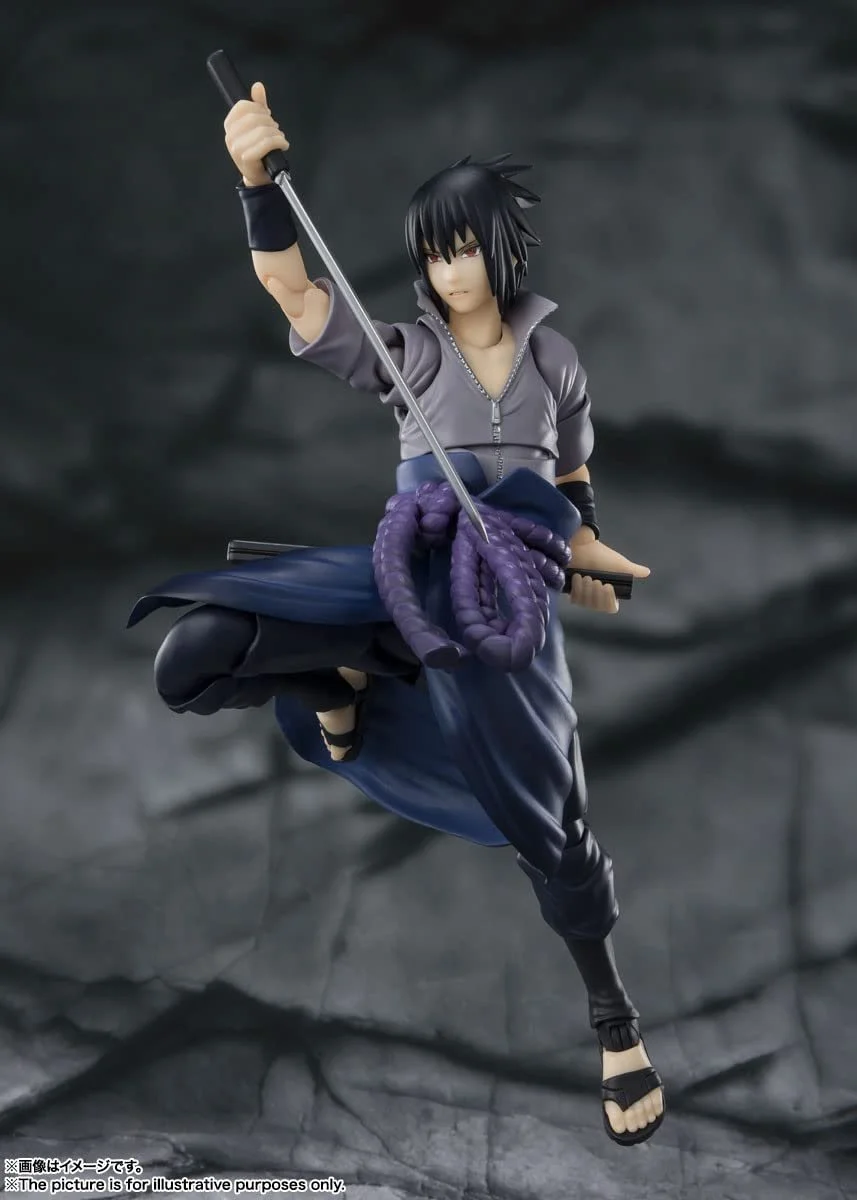 Статуетка TAMASHII Nations Bandai S.H. Figuarts Naruto Sasuke Uchiha Hatred 15 см, фото №7