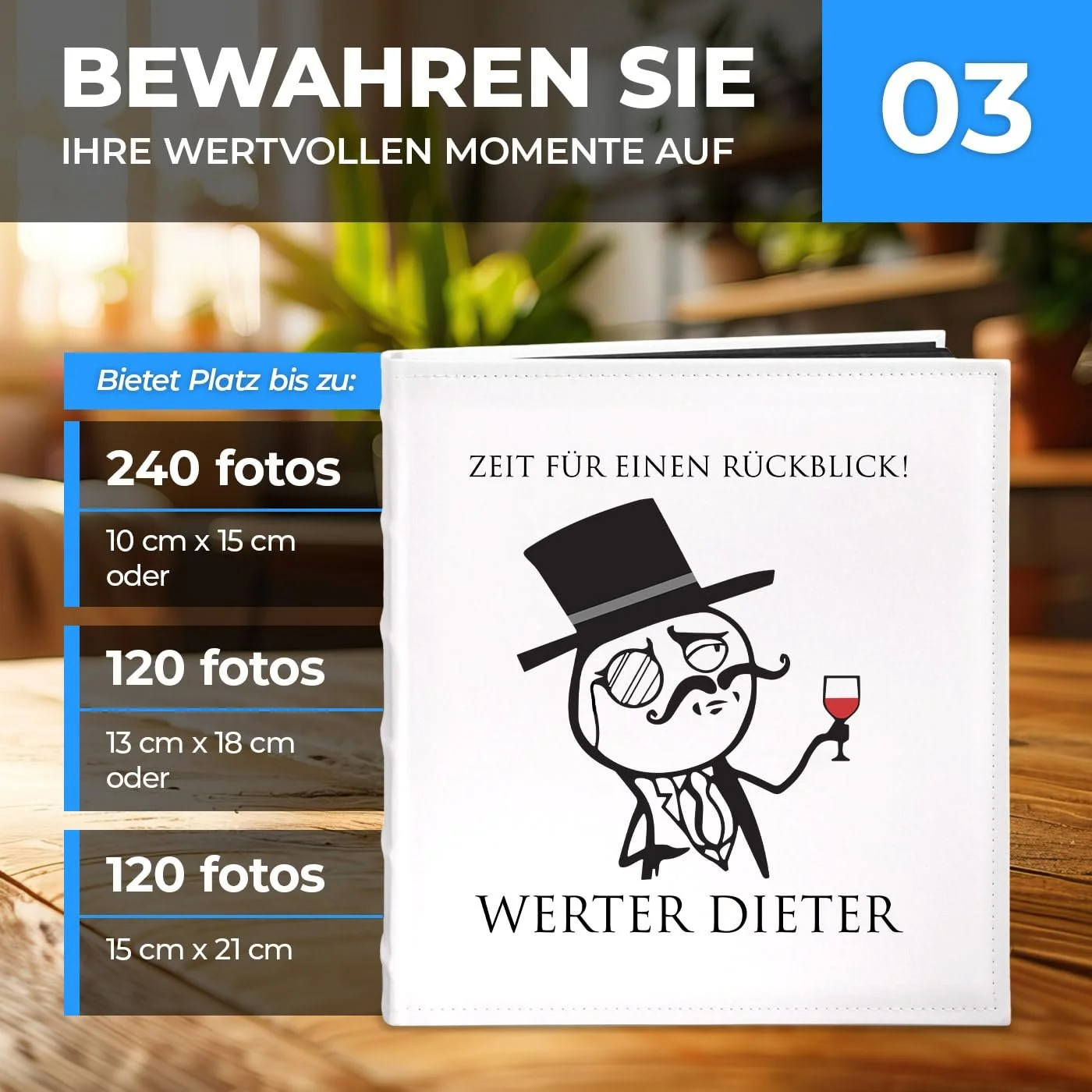 Фотоальбом Maverton DIY с принтом - на 240 фотографий 10 x 15 - 60 черных страниц - Размер 33 x 30 см - Белый, фото №4 Фотоальбом Maverton DIY с принтом - на 240 фотографий 10 x 15 - 60 черных страниц - Размер 33 x 30 см - Белый, фото №4