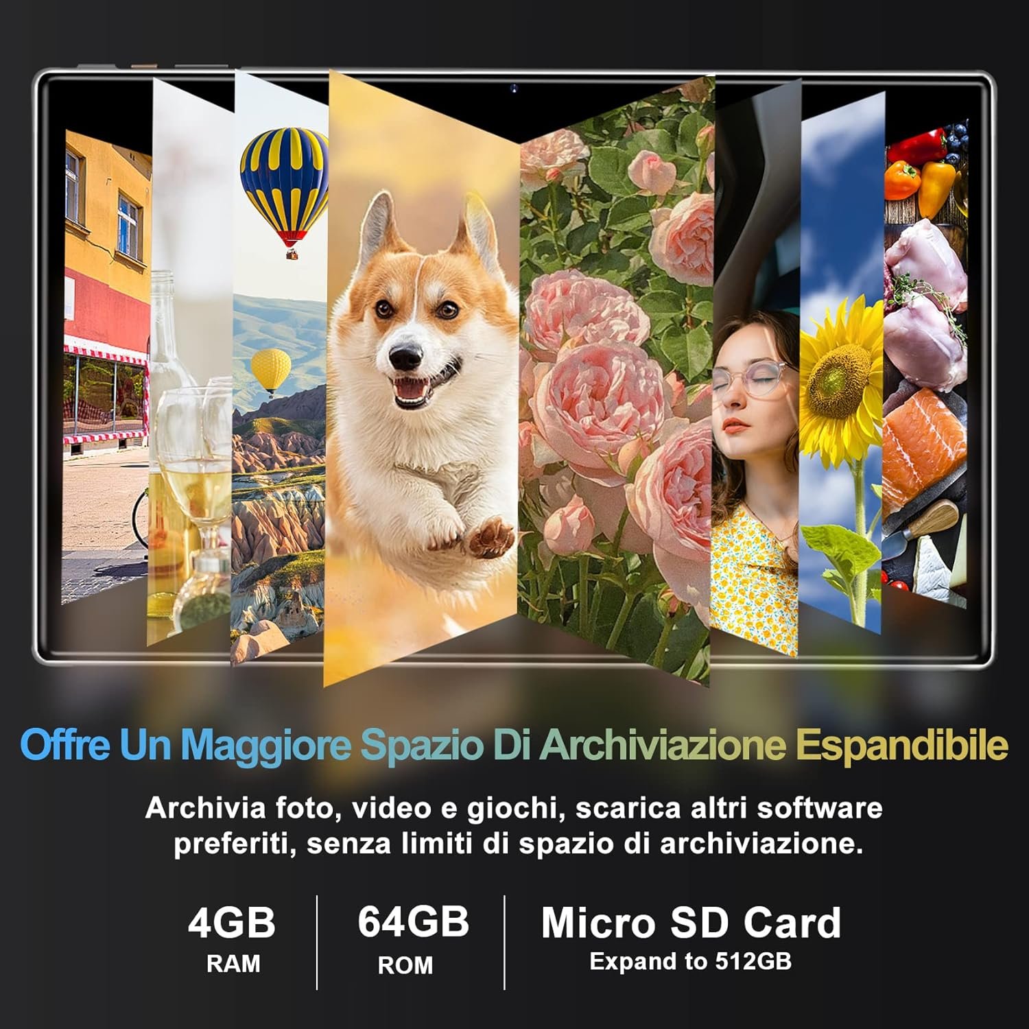 Планшет 10.1" Oangcc Tab A6 8+6/128Gb 8 ядер Android 13 8000mAh Grey, фото №3
