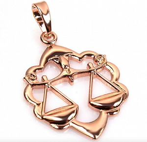 Жіноча підвіска - кулон: Терези - знак зодіаку - Фото 1