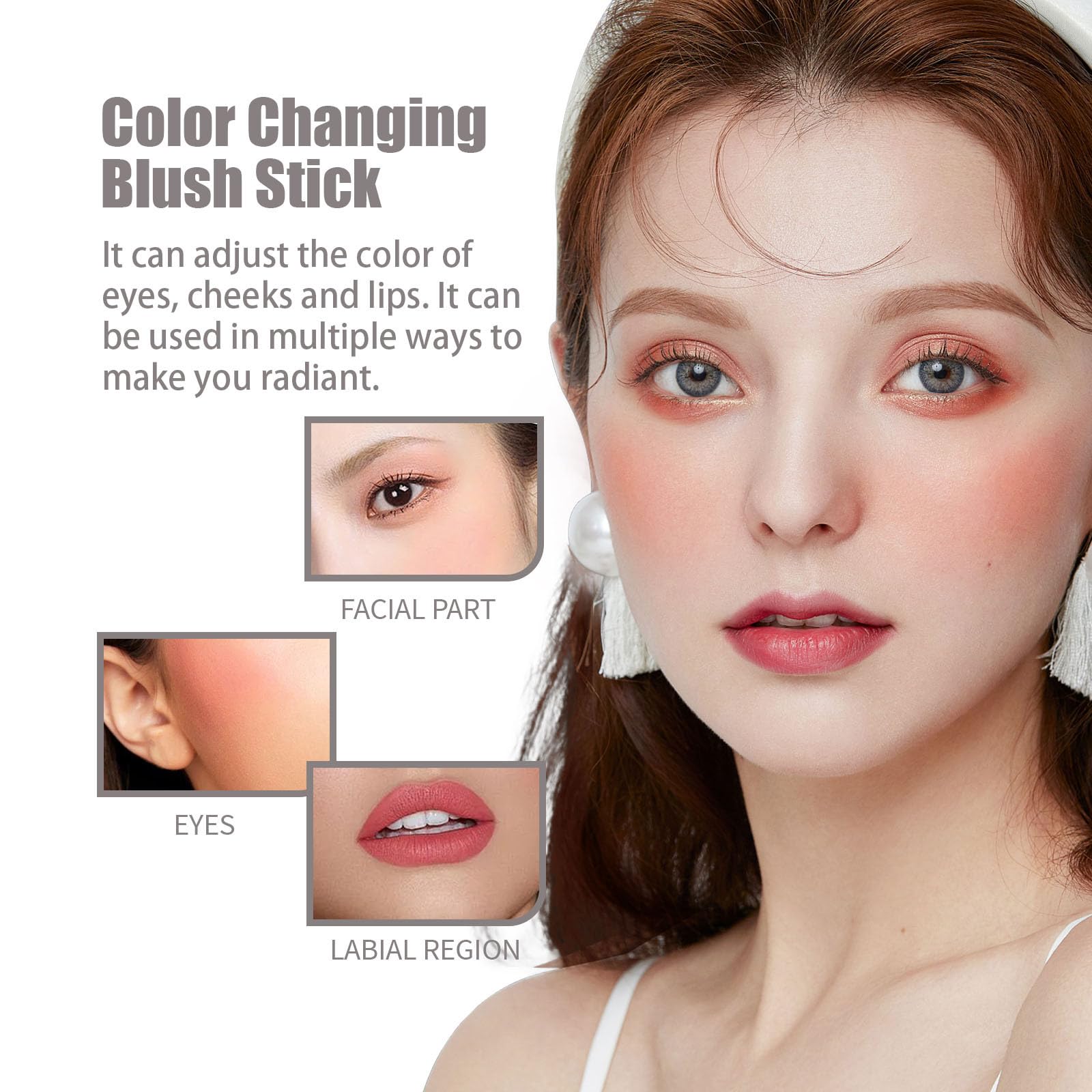 Набір з трьох змінних рум'ян PH Value Clear Blush PH Temperature Changing Pink Cream Matte Finish 7 г, фото №3 Набір з трьох змінних рум'ян PH Value Clear Blush PH Temperature Changing Pink Cream Matte Finish 7 г, фото №3