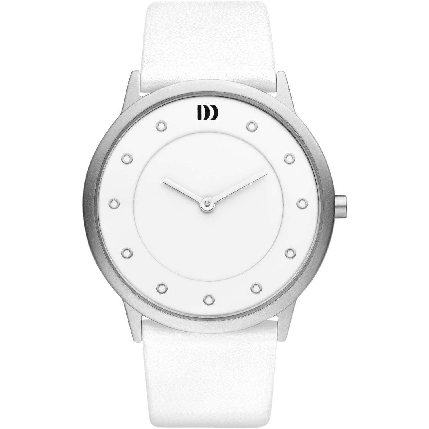 Женские часы Danish Design IV12Q1032, корпус сталь, белый кожаный ремешок, фото №1