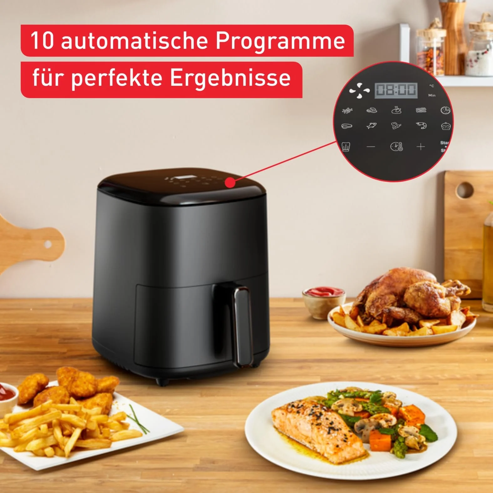 Мультипечь Tefal Easy Fry Max EY2458 5 л Черная, фото №6 Мультипечь Tefal Easy Fry Max EY2458 5 л Черная, фото №6