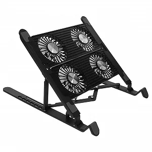Охолоджуюча підставка для ноутбука iplusmile з USB вентилятором, регульована ергономічна - Фото 1