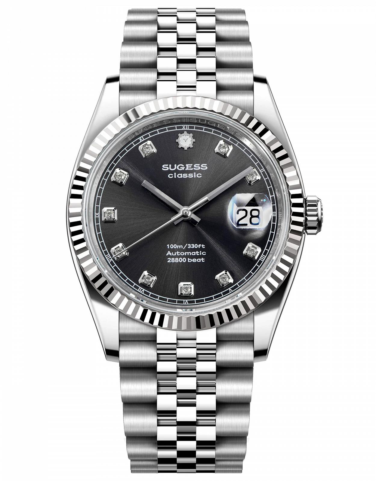 Годинник Sugess Classic S448.YS Чоловічий Automatic Mechanical Срібний Срібний Срібний Браслет, фото №1