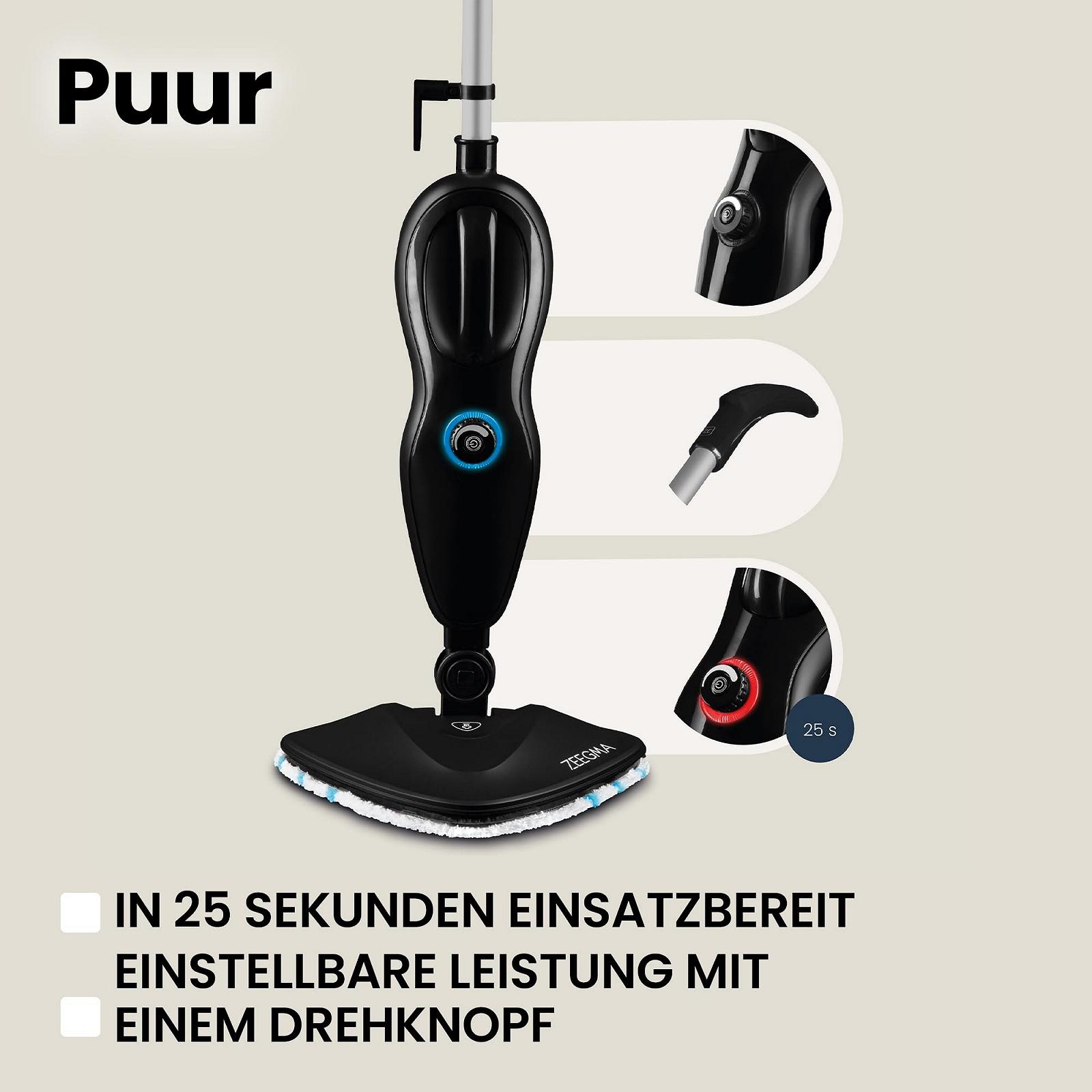 Пароочиститель Zeegma PUUR 1500 Вт, фото №3