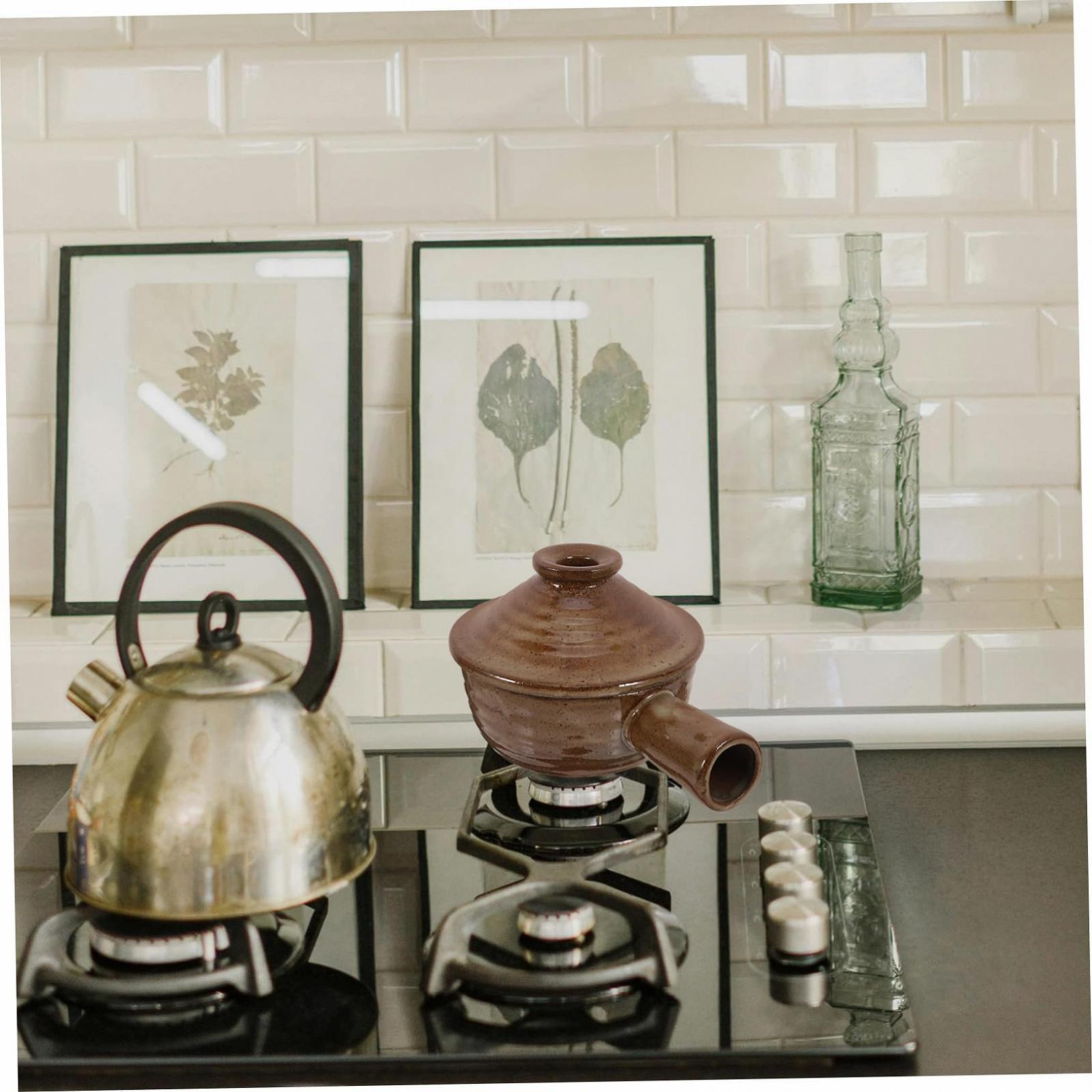 Кастрюля с крышкой антипригарная легкая для риса и супов, термостойкая с отверстием для пара, фото №8