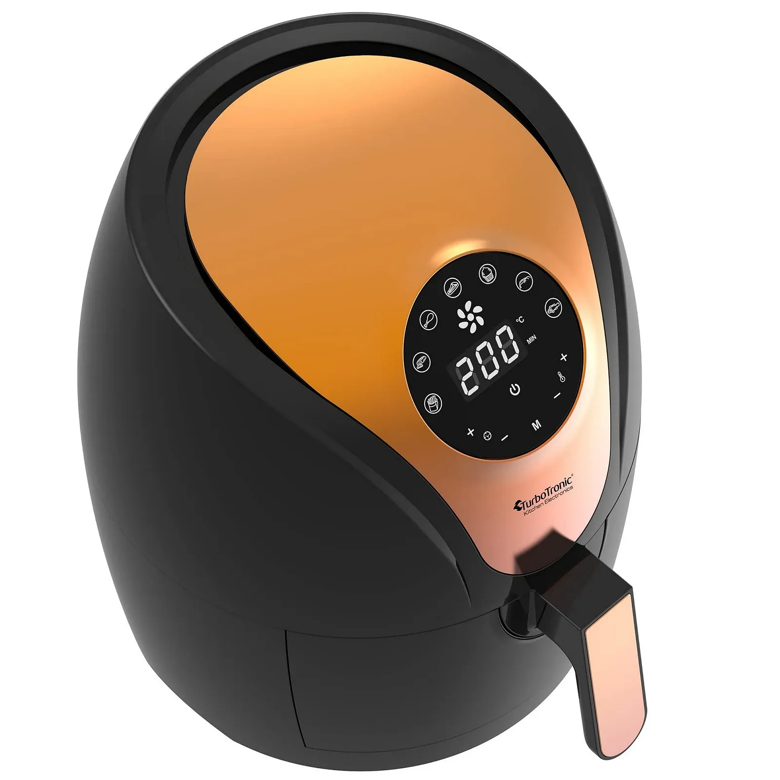 Цифрова Мультипіч TurboTronic 3.5 л 1200 Вт LED 50-200 °C Retro Design Чорна, фото №5