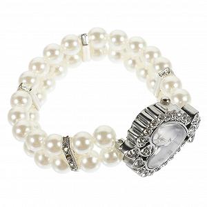 Кварцевые часы OATIPHO Perlen для женщин, наручные часы, часы с жемчужным ремешком для девочек, часы с жемчугом - Фото 1