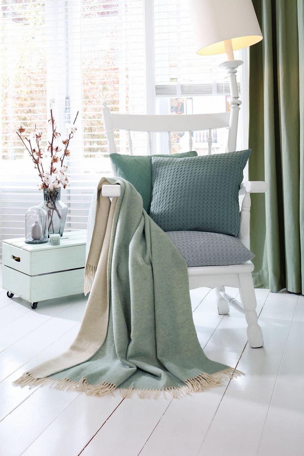 Плед Biederlack Cashmere Sage/Cream - (761910), фото №4 Плед Biederlack Cashmere Sage/Cream - (761910), фото №4