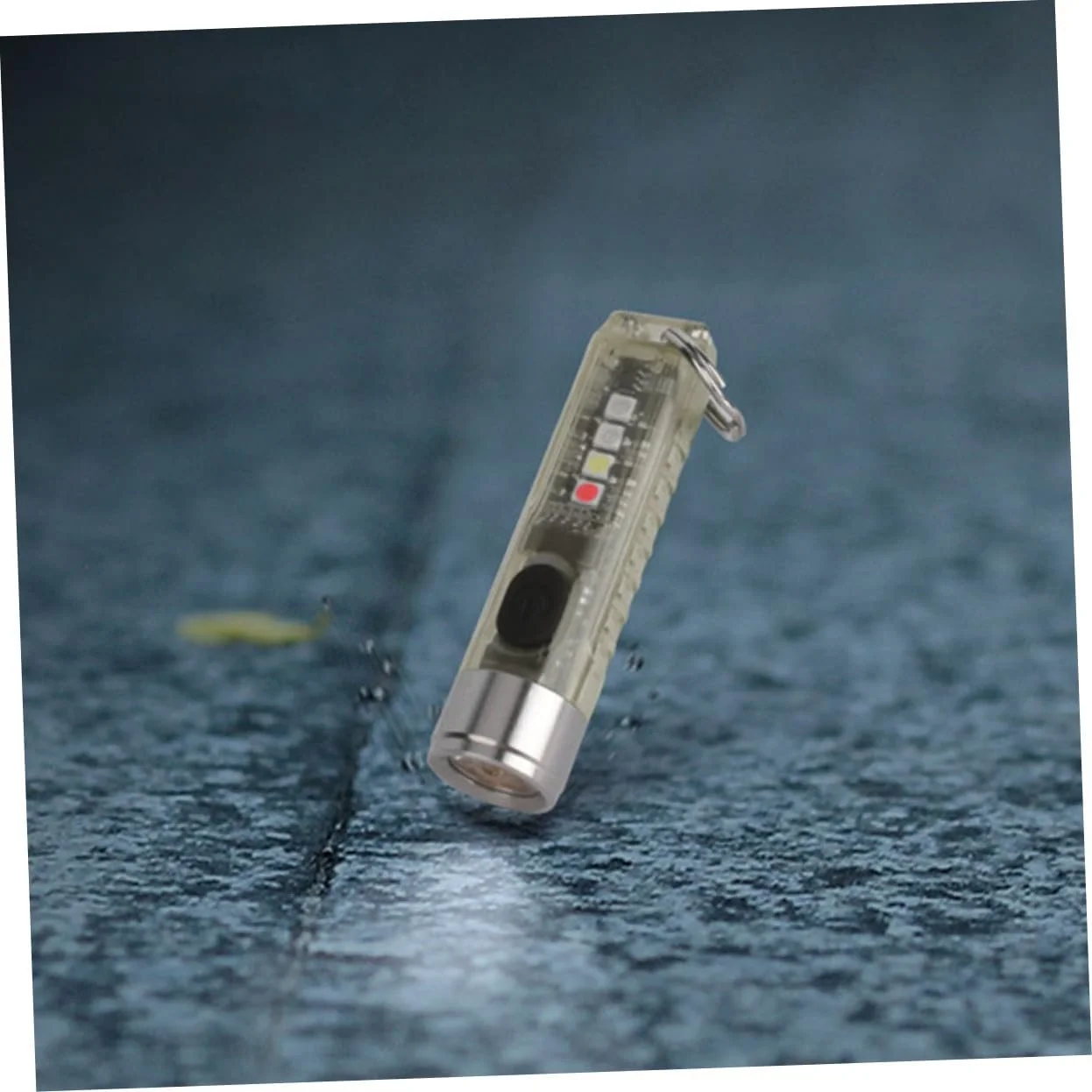 USB ліхтарик-брелок OUNONA USB акумуляторний PC нержавіюча сталь для кемпінгу на відкритому повітрі, фото №3