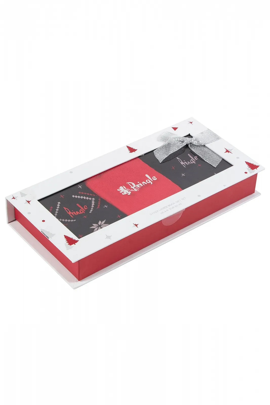 Шкарпетки Pringle Святковий візерунок Подарункова упаковка, 3 пари, фото №3