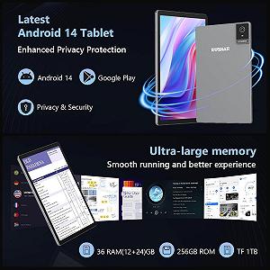 Планшет 10.4" Full HD RUSHAR L30 12+24/256Gb 4G 2-SIM 8 ядер Android 14 8000 mAh Серый synthetic.ua - Фото 1