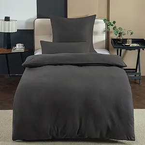 Купити Комплект постільної білизни Nesture Winter Warm Thermal Fleece 155 x 220 см, антрацит - Фото 1 Комплект постільної білизни Nesture Winter Warm Thermal Fleece 155 x 220 см, антрацит - Фото 1