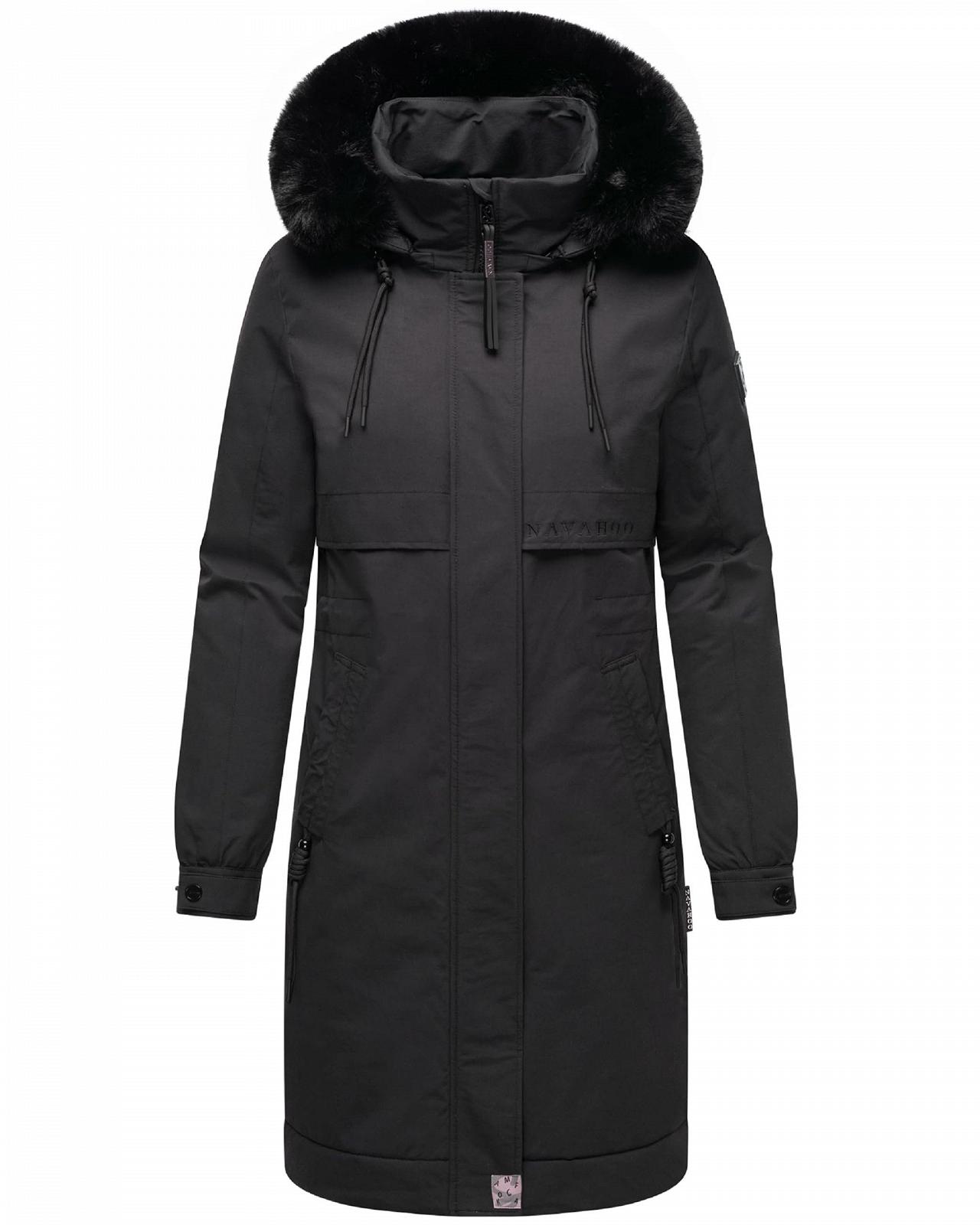 Женская зимняя куртка Navahoo Длинная с искусственным мехом и капюшоном, фото №2