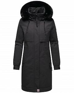 Женская зимняя куртка Navahoo Длинная с искусственным мехом и капюшоном synthetic.ua - Фото 1