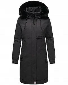 Жіноча зимова куртка Navahoo Довга з штучним хутром та капюшоном synthetic.ua - Фото 1