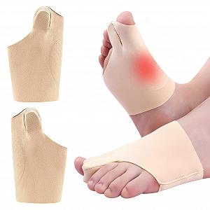 Пов'язка для корекції Hallux Valgus, захисна, силіконові подушечки для чоловіків і жінок, гнучкий матеріал, багаторазова, миюча - Фото 1