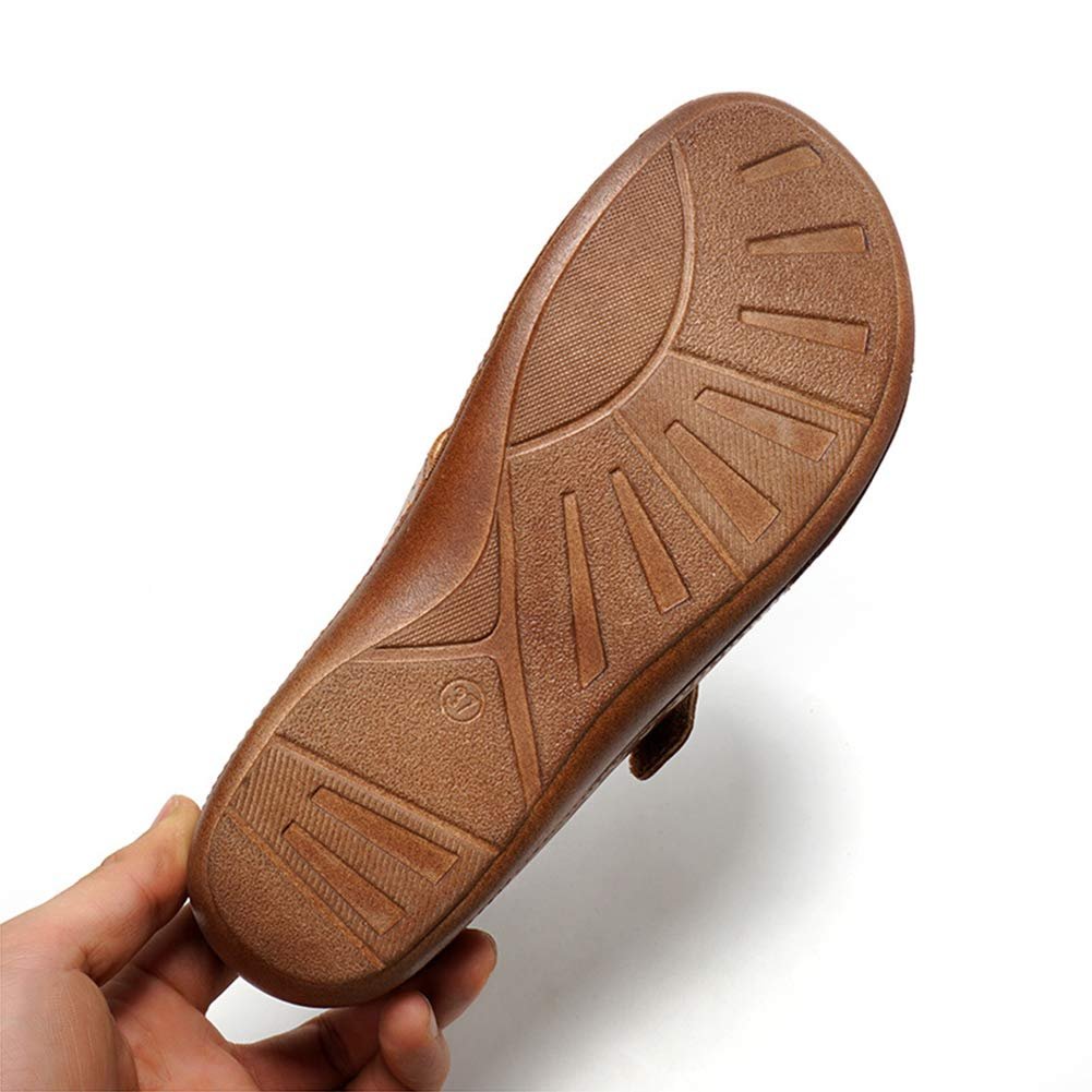 Шлепанцы CrEev женские с открытым носком кожаные., фото №5