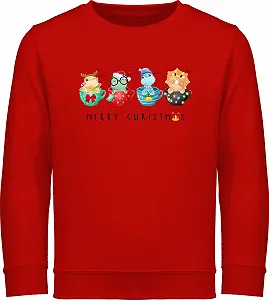 Дитячий світшот Shirtracer Різдвяні динозаври - Фото 1