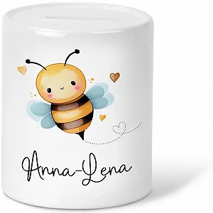 Скарбничка kleinebuchstaben® Бджола Персоналізована - Фото 1
