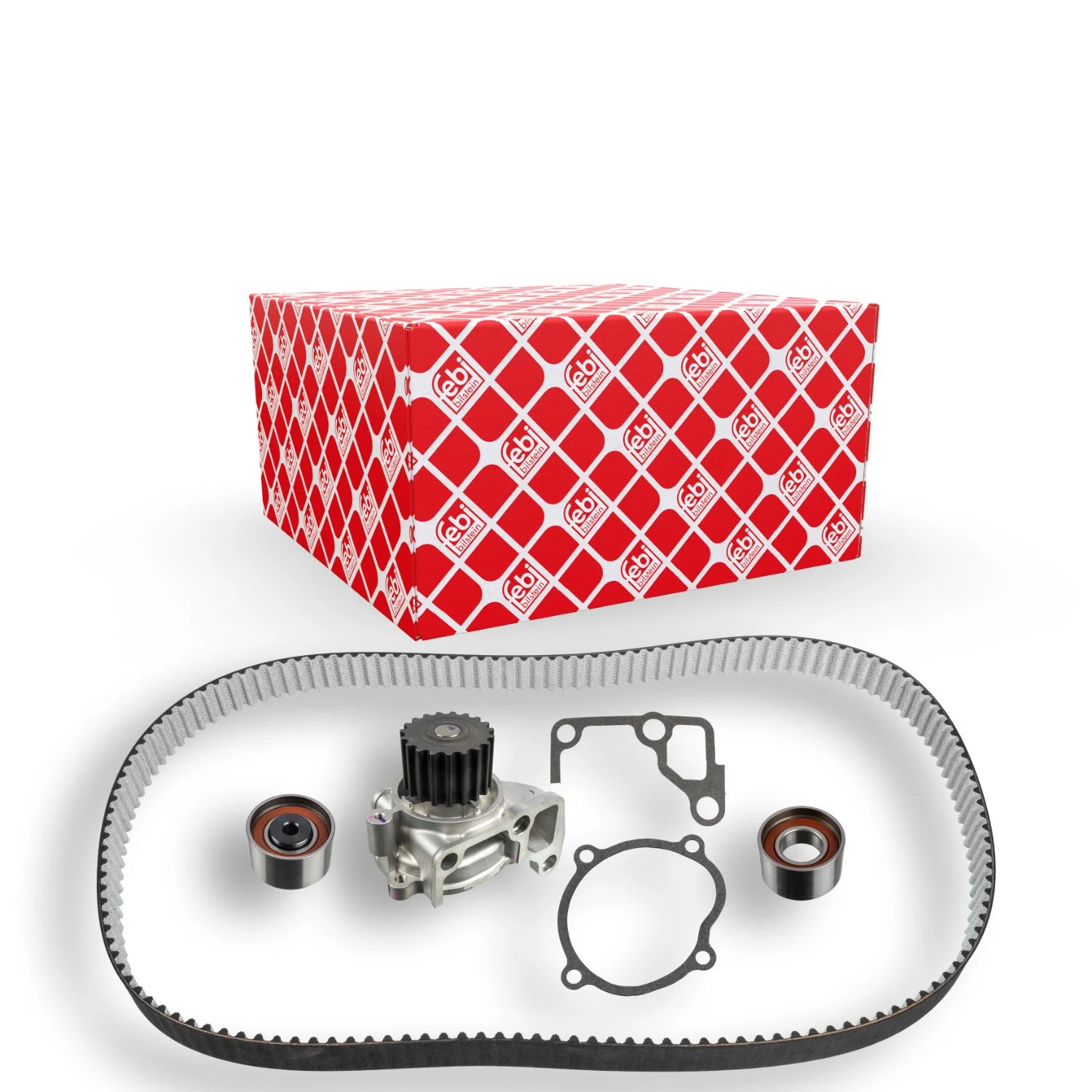 Водяний насос + комплект ременя ГРМ FEBI BILSTEIN 173770 для MAZDA, фото №1 Водяний насос + комплект ременя ГРМ FEBI BILSTEIN 173770 для MAZDA, фото №1