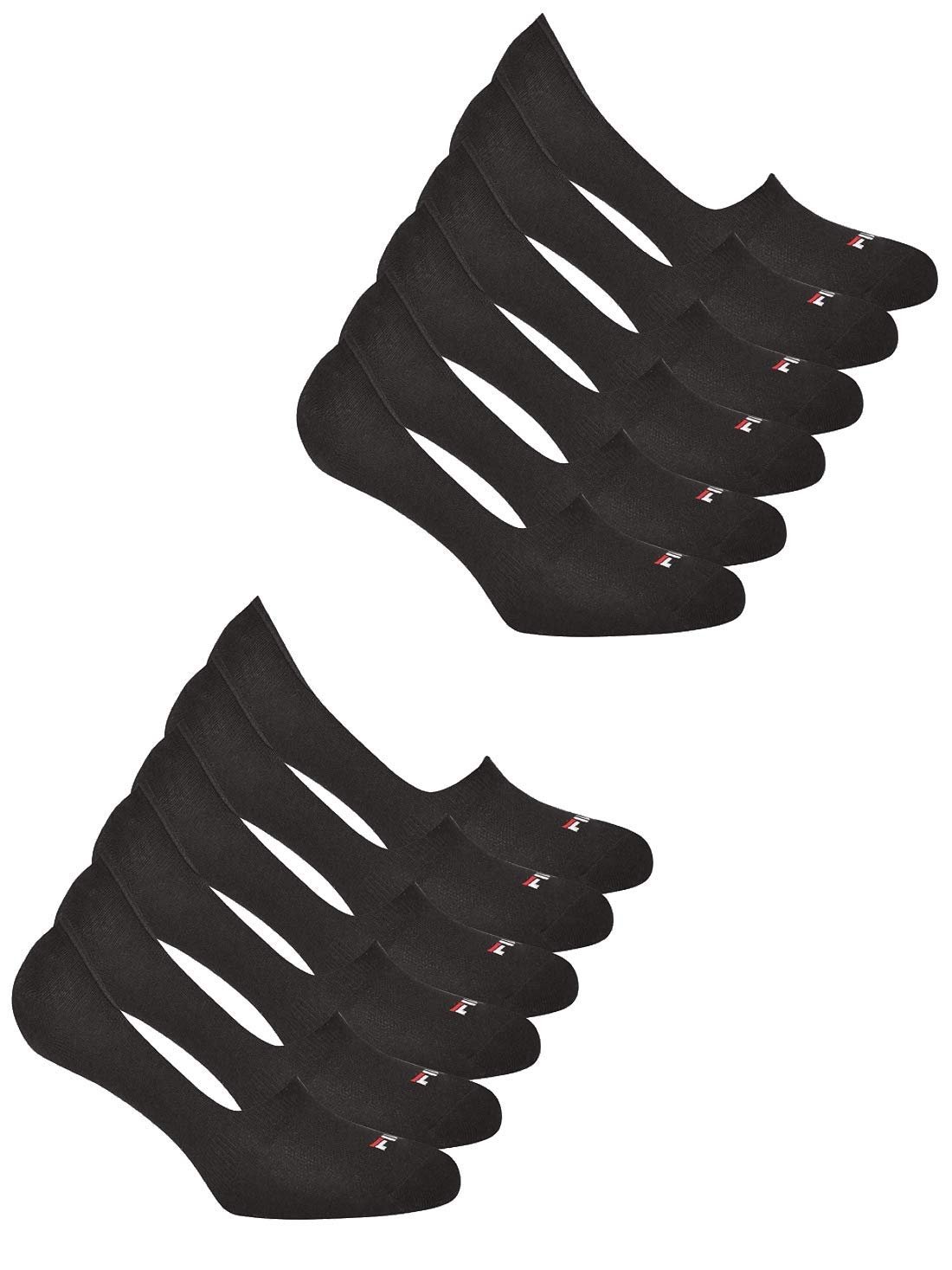 Шкарпетки Fila Invisible Ghost Unisex Чорний, 35-38 (3-5 UK) 6 пар, фото №1