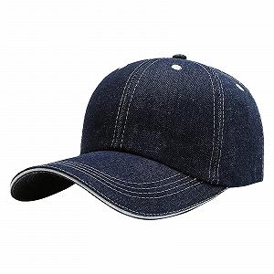 Бейсболка джинсовая летняя солнцезащитная воздухопроницаемая унисекс - Фото 1