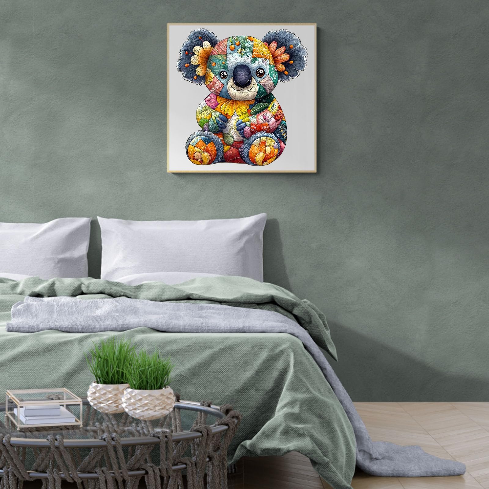 Дерев'яний пазл Patchwork Koala 280 елементів у дерев'яній коробці, фото №7