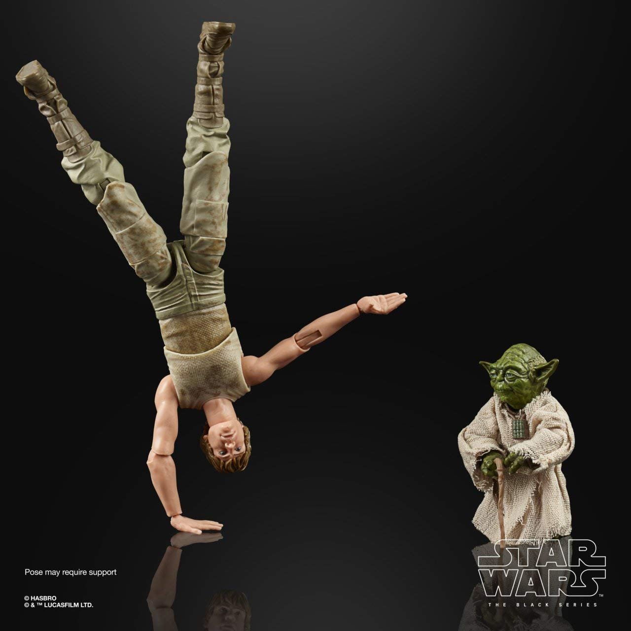 Фігурки Star Wars The Black Series Люк Скайвокер і Йода 15 см, фото №2
